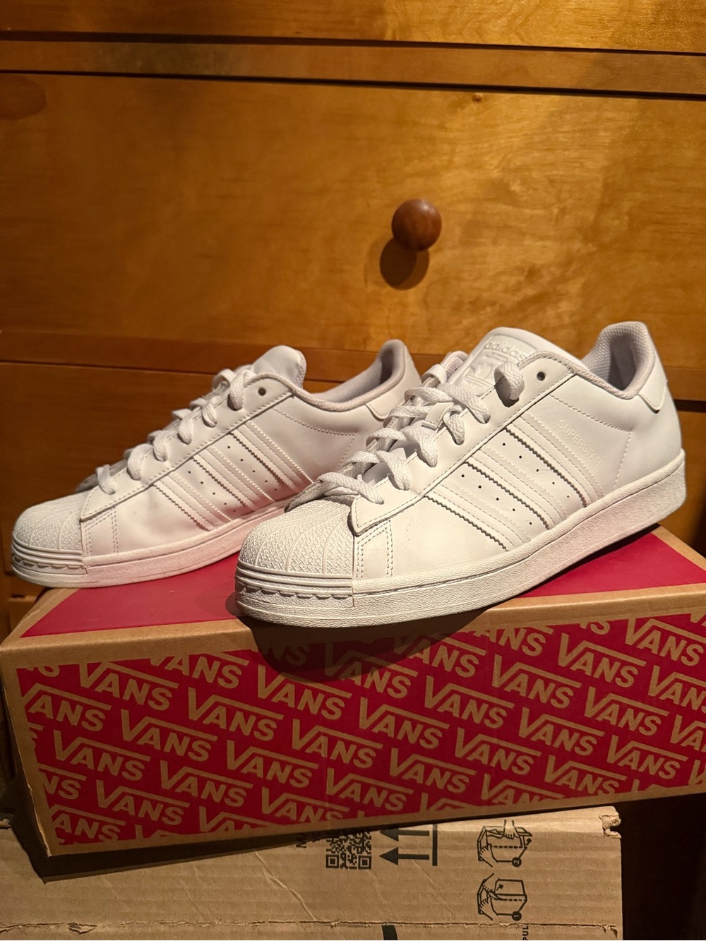 adidas Superstar Shell Toe White Low Cut Leather Shoes